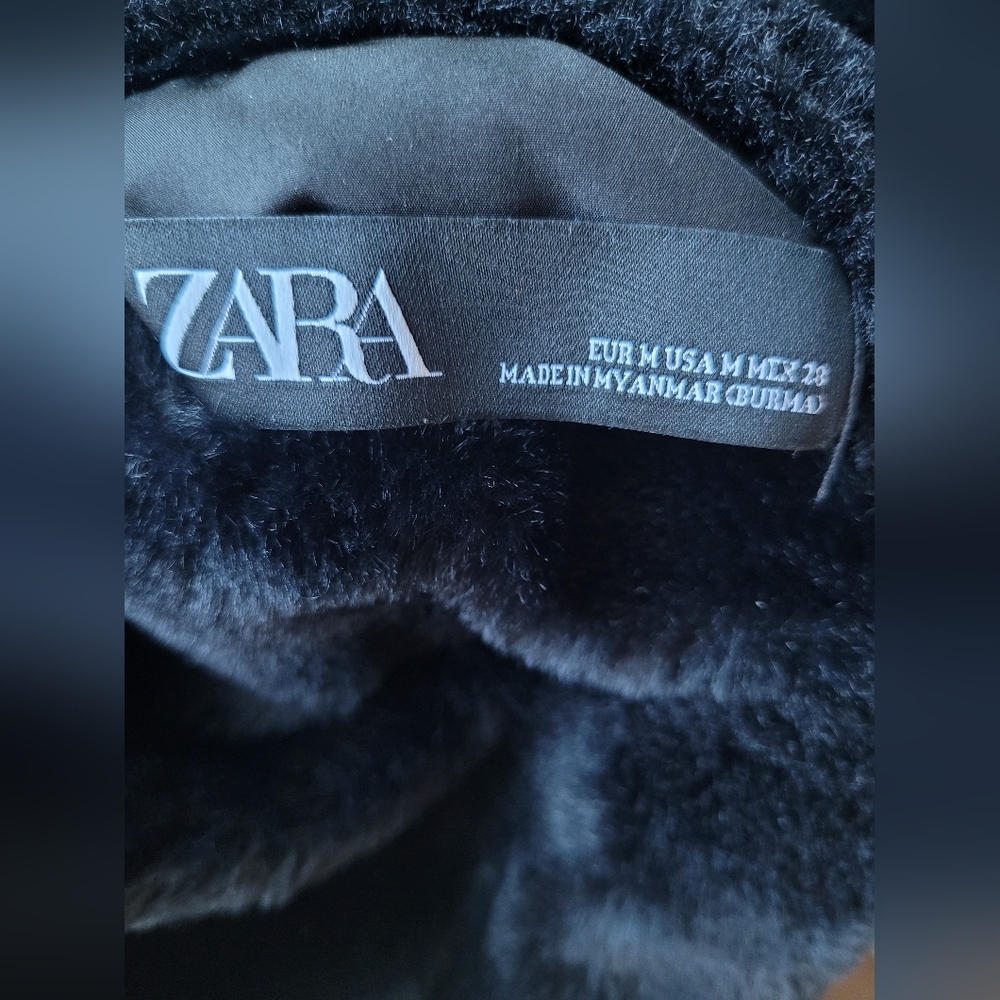 ZARA Black women's jacket MEDIUM - Picture 4 of 4